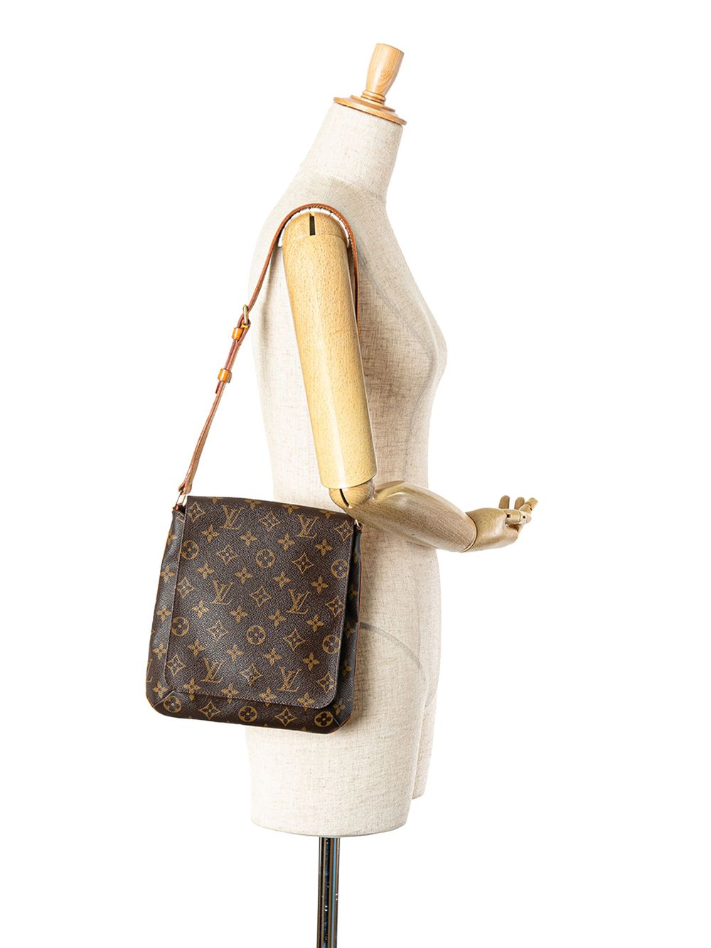 Louis Vuitton Pre-Owned 2000 Monogram Musette Tango schoudertas met kort hengsel - Bruin