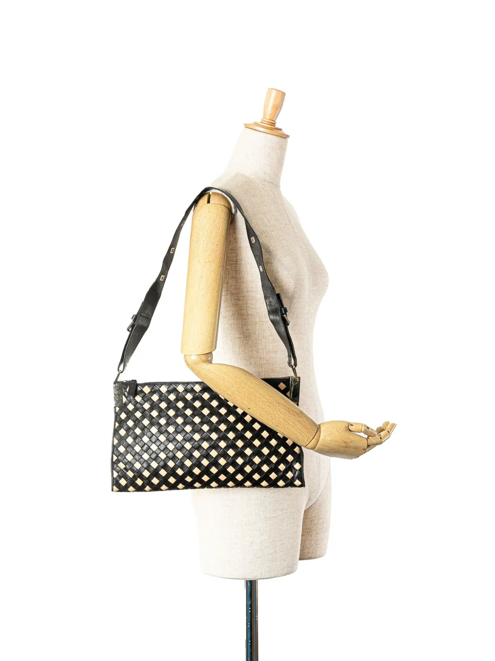 Bottega Veneta Pre-Owned 2012-2024 Intrecciato schoudertas - Zwart