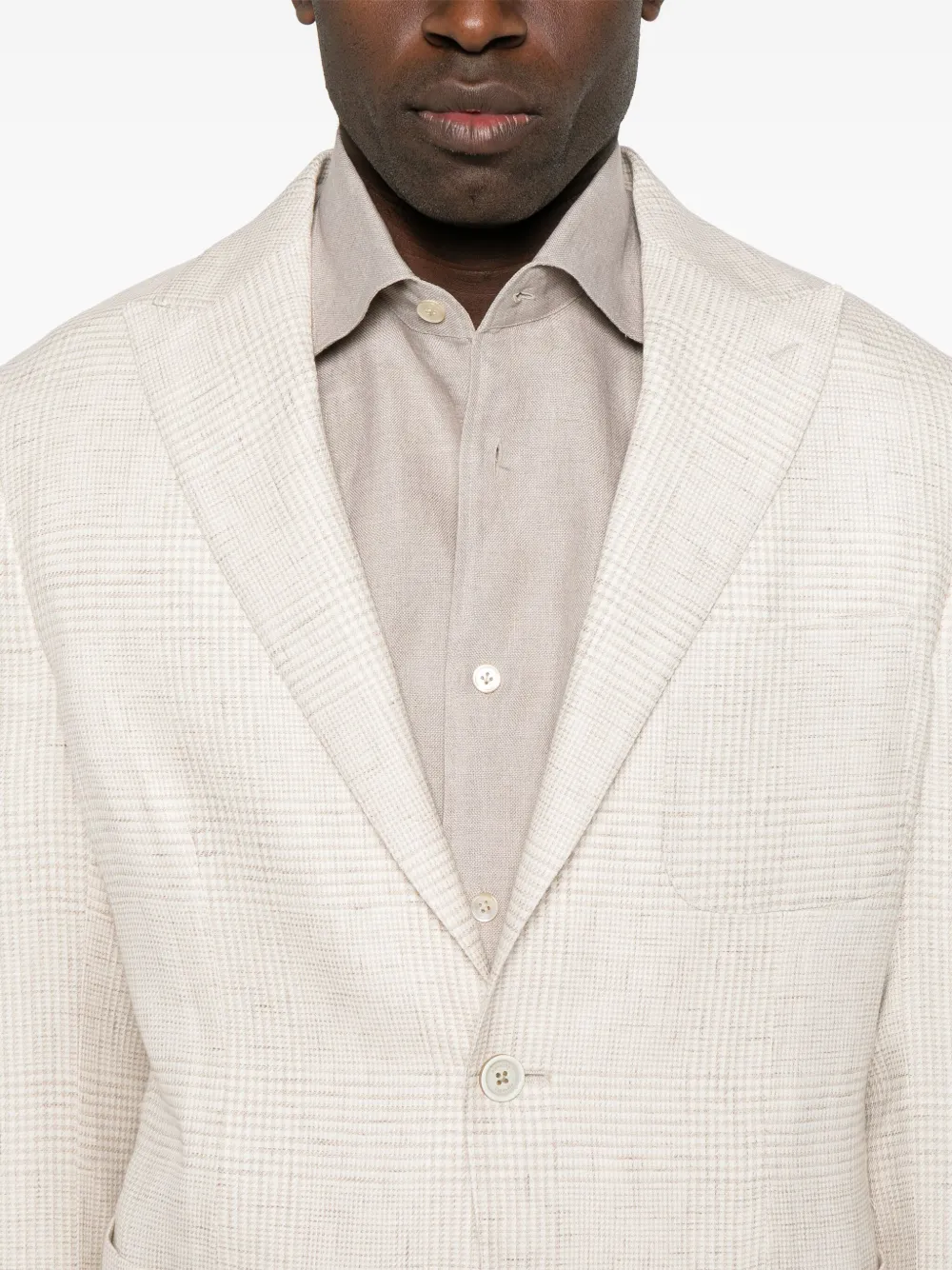 ELEVENTY CHECKED BLAZER