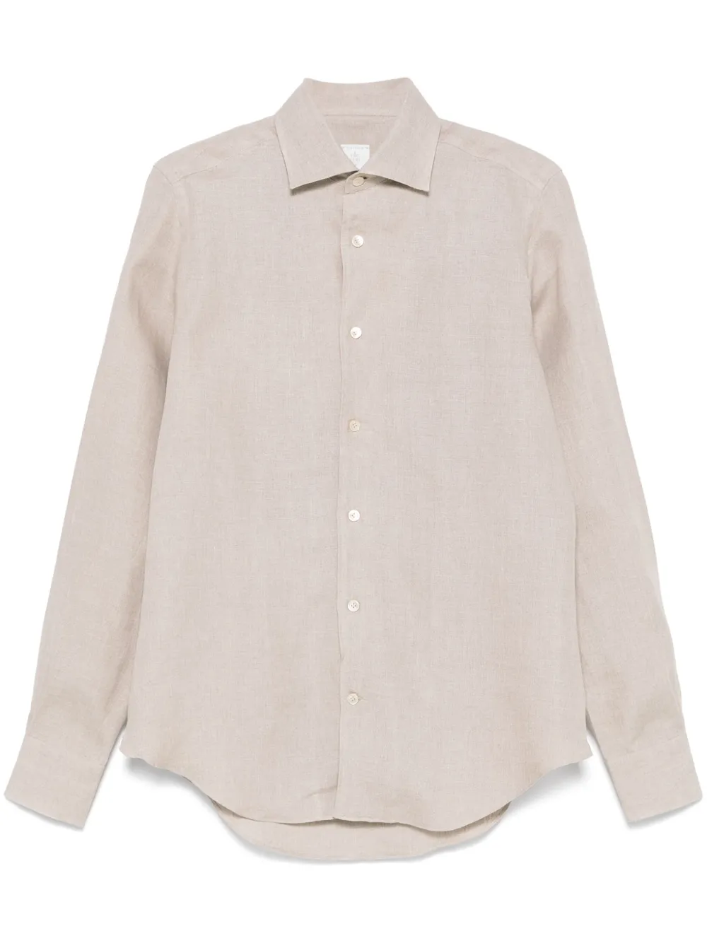 Eleventy Linnen overhemd Beige