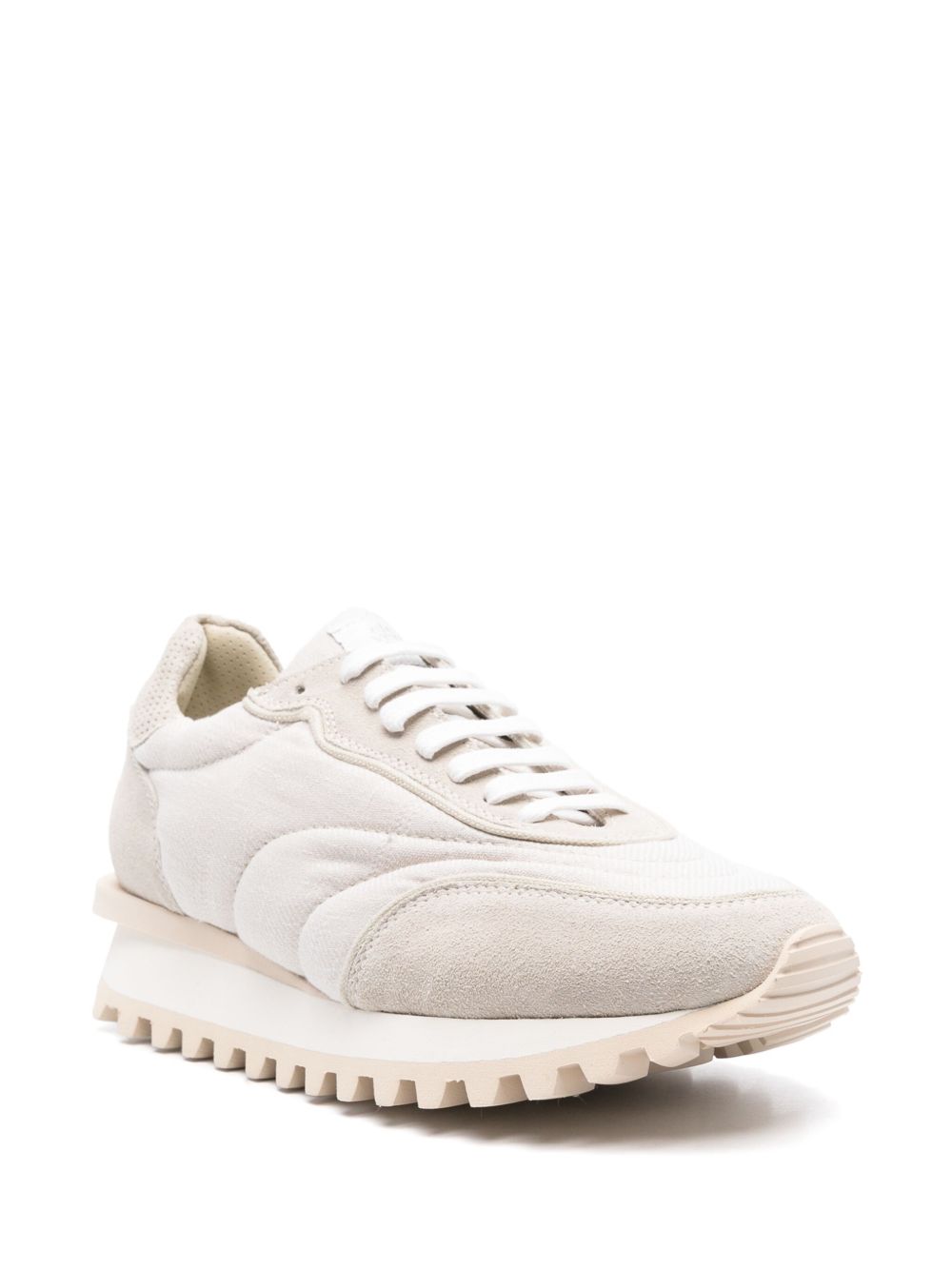 Eleventy Sneakers met vlakken - Beige