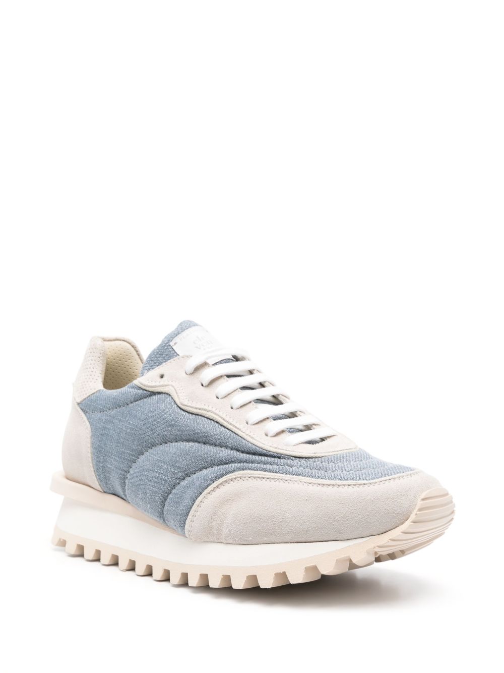 Eleventy Sneakers met vlakken - Blauw