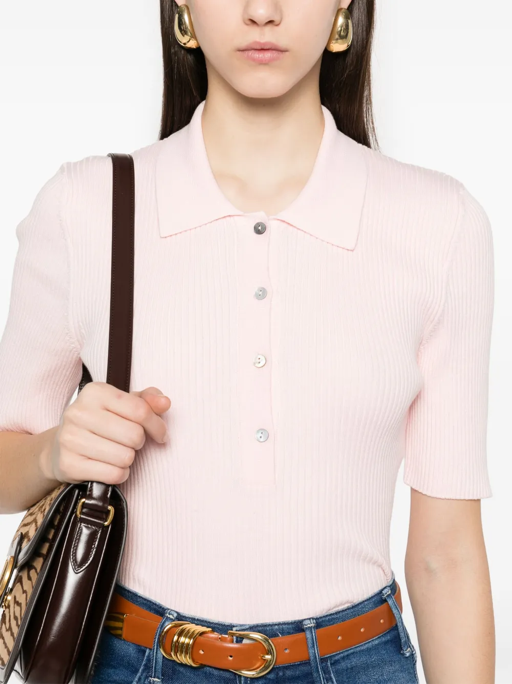 A.P.C. Danae poloshirt Roze