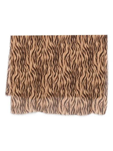 Saint Laurent Pre-Owned écharpe à imprimé tigre