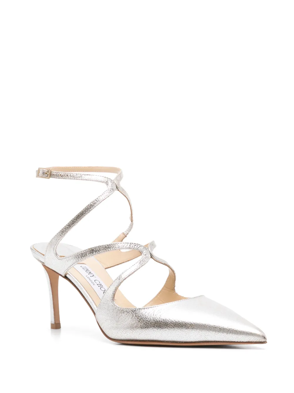 Jimmy Choo Pre-Owned 75 mm Azia pumps - Zilver