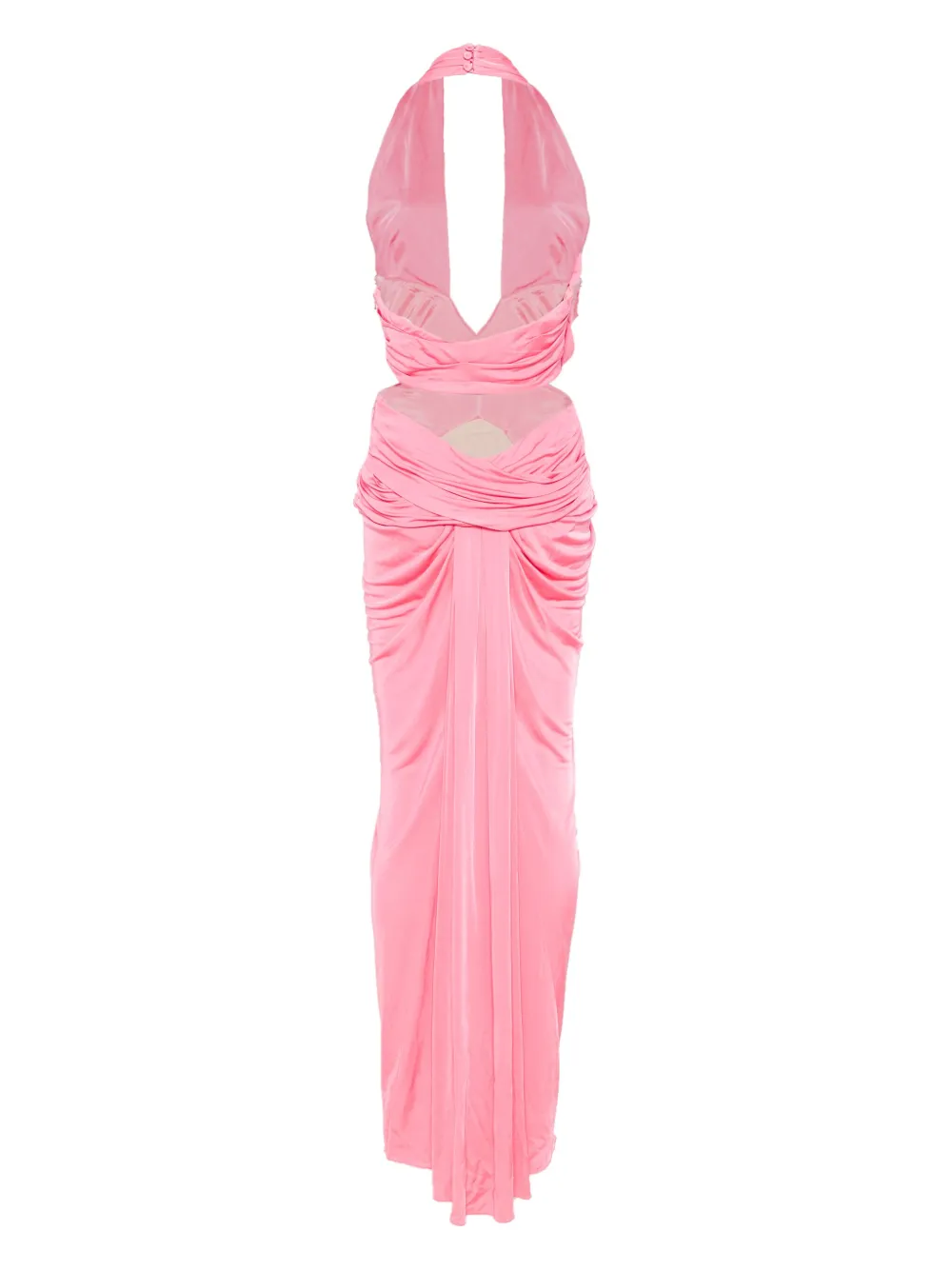 Moschino Pre-Owned Gedrapeerde maxi-jurk - Roze