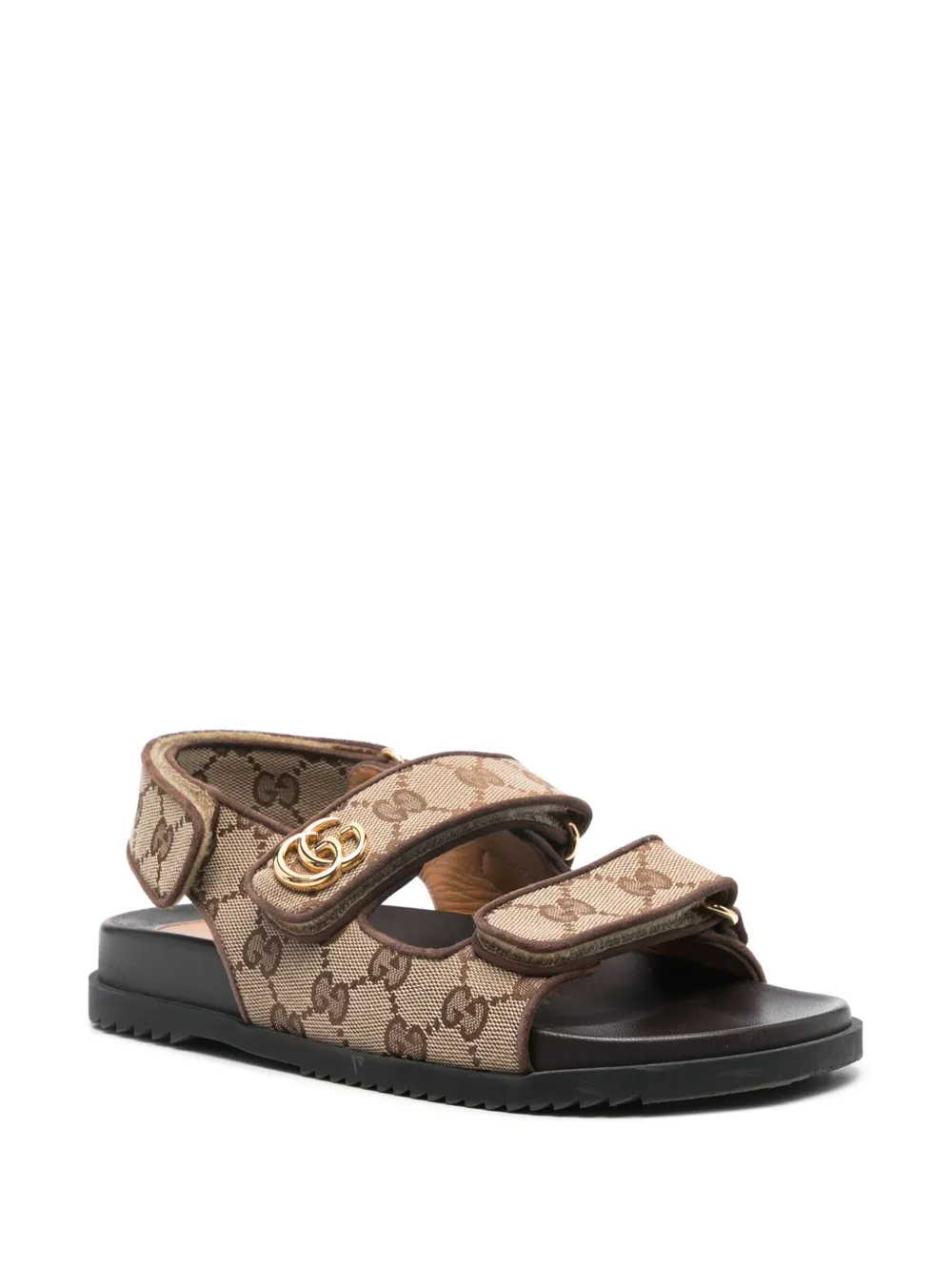 Gucci Pre-Owned Sandalen met GG logo - Bruin