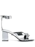 Versace Pre-Owned 75mm Medusa-plaque sandals - Silver