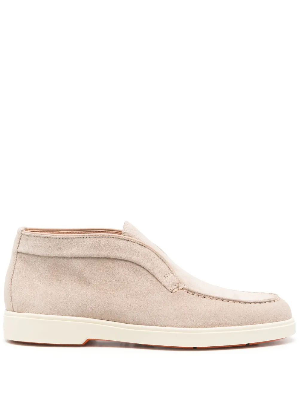 Santoni suede loafers Neutrals