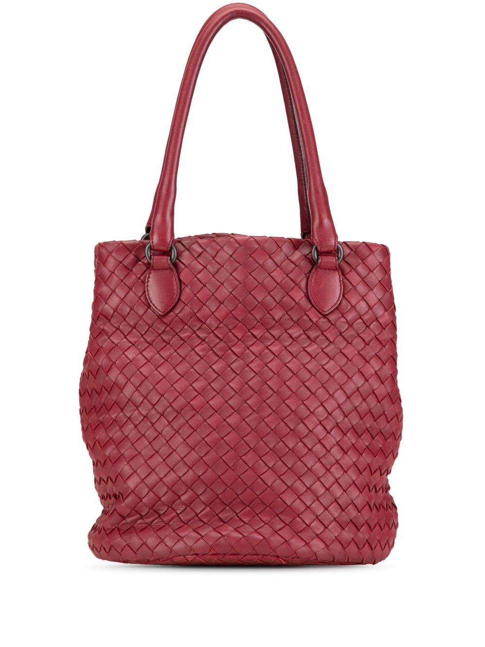 Bottega Veneta Pre-Owned 2009 Nappa Intrecciato bucket bag - Red