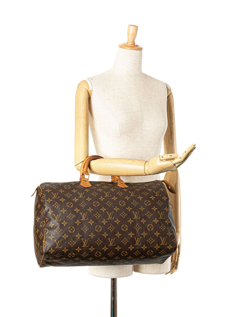 Louis Vuitton Pre-Owned 1991 Speedy 40 Boston tas met monogram - Bruin