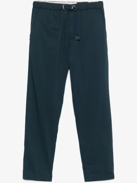 White Sand belted elasticated-waist trousers