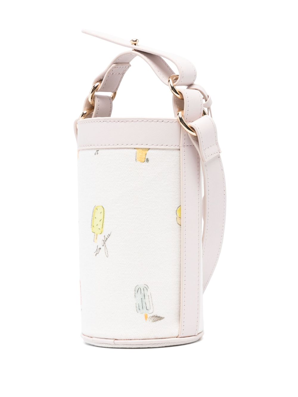 Bonpoint Bucket-tas met print - Wit