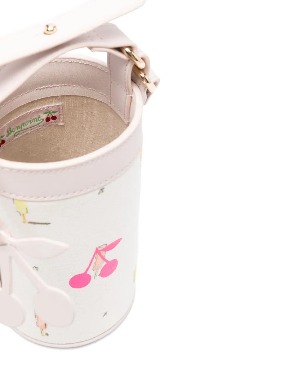 Bonpoint Bucket-tas met print Wit