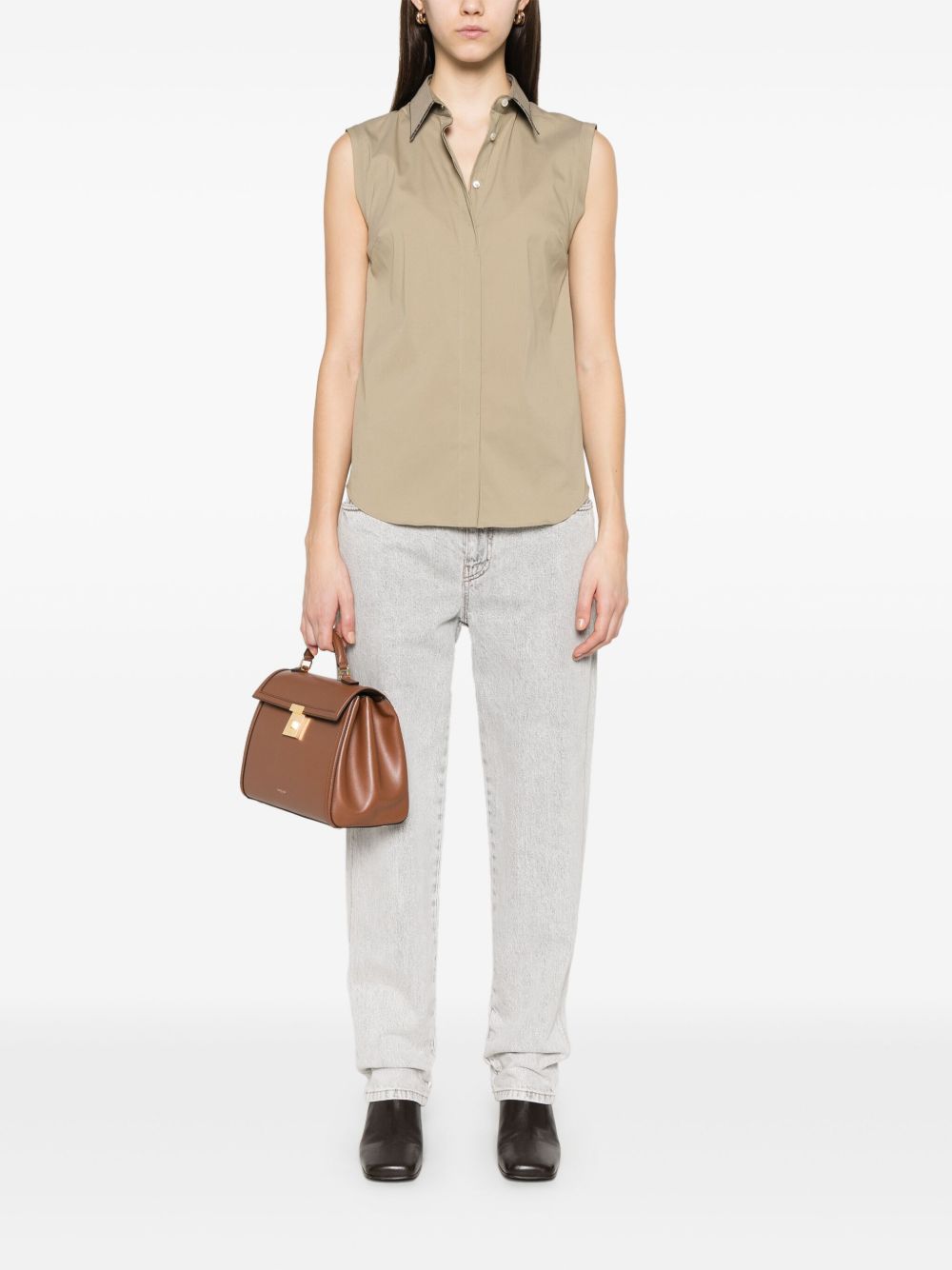 Brunello Cucinelli Blouse met ketting - Groen