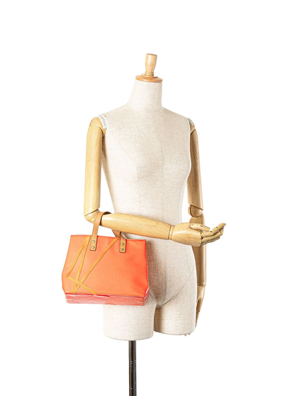 Louis Vuitton Pre-Owned 2002 x Robert Wilson Monogram Vernis Fluo Reade PM handtas - Oranje