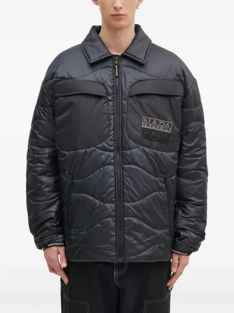 Napapijri logo-patch quilted jacket