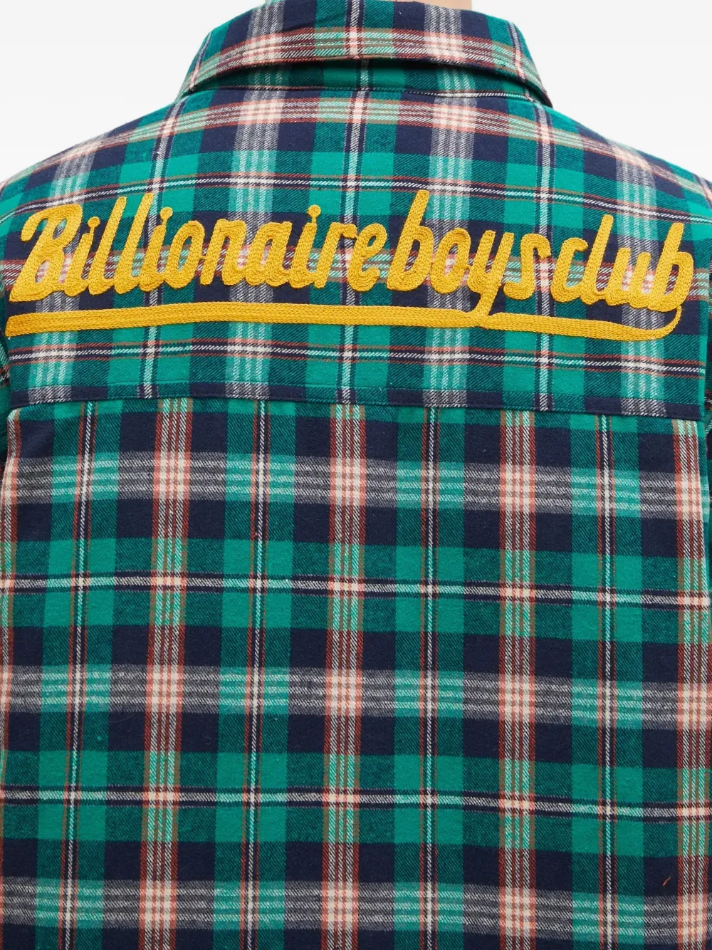 Billionaire Boys Club plaid shirt jacket Groen