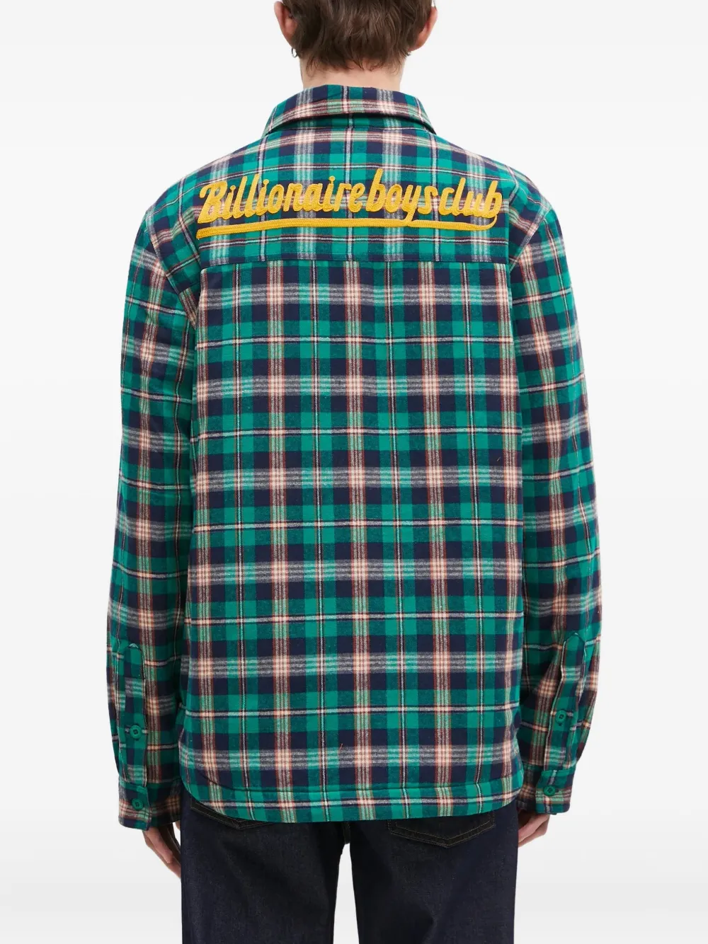 Billionaire Boys Club plaid shirt jacket Groen