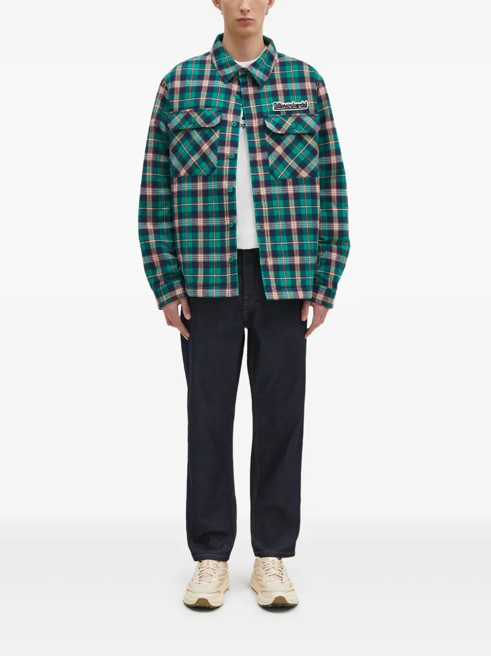 Billionaire Boys Club plaid shirt jacket Groen