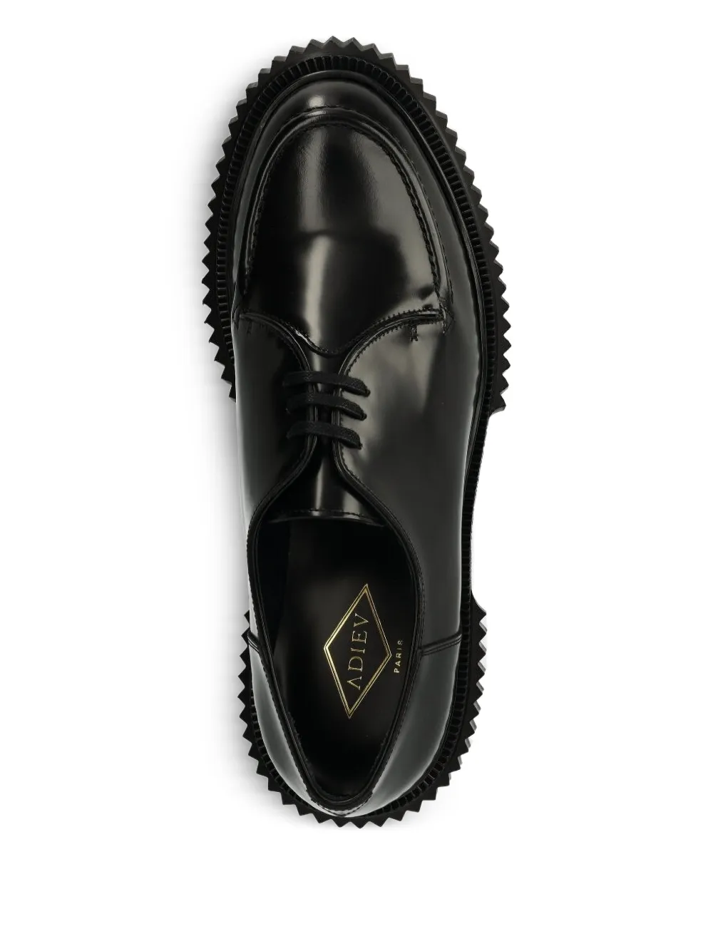 Adieu Paris Type 181 leather lace-up derby shoes Black