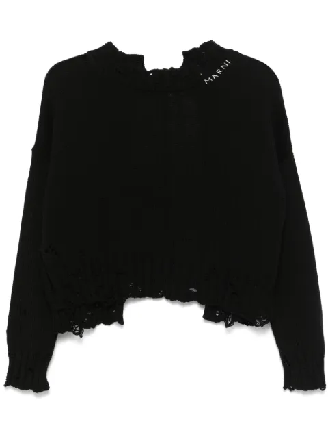 Marni dishevelled cotton sweater