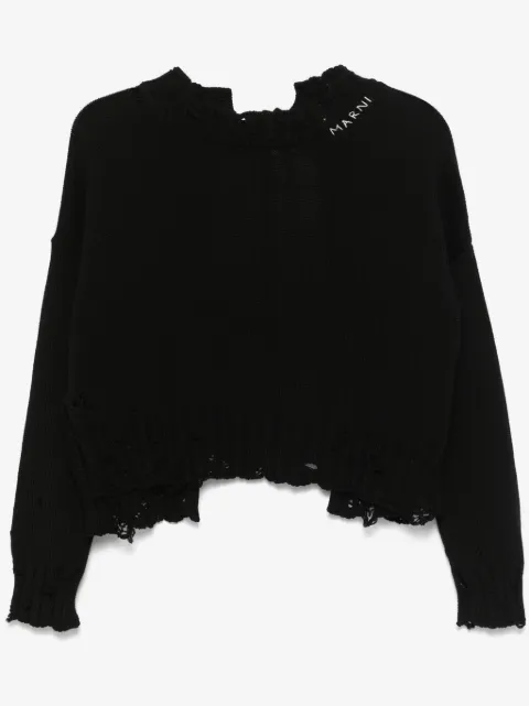 Marni dishevelled cotton sweater