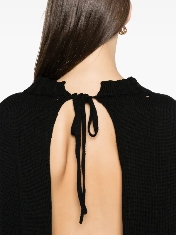Marni Dishevelled Cotton Sweater | Black | FARFETCH