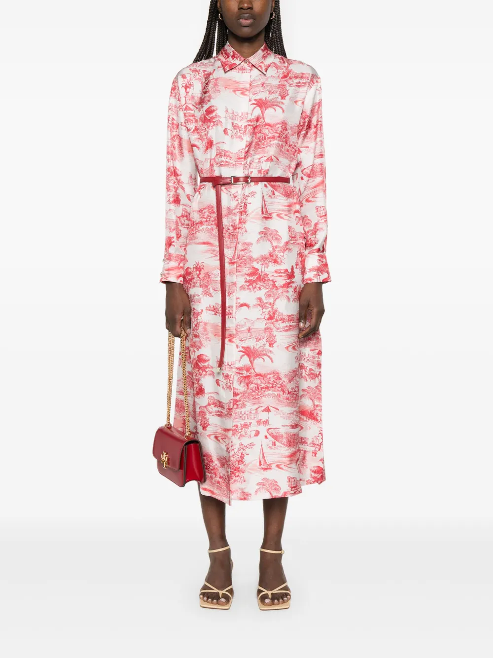 Max Mara Svelto midi-jurk - Rood