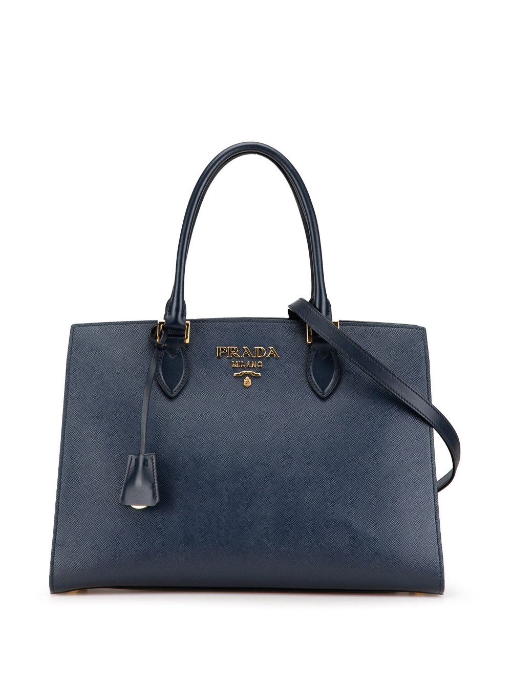 Prada Pre-Owned 2000-2023 Large Saffiano Lux satchel - Blue