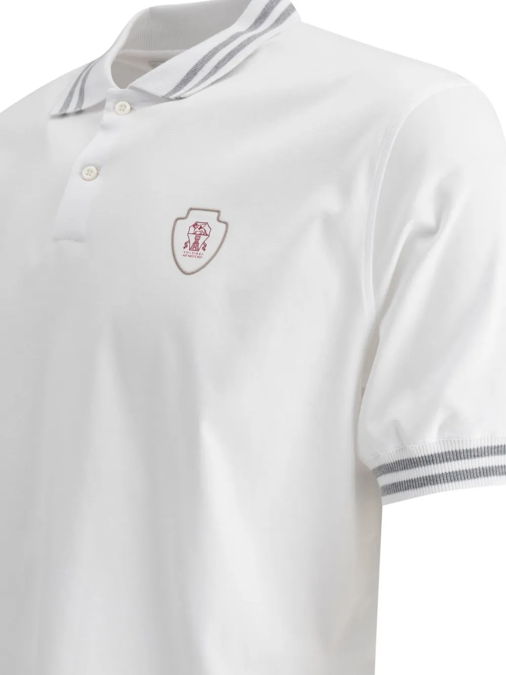 BRUNELLO CUCINELLI LOGO-PRINT POLO SHIRT
