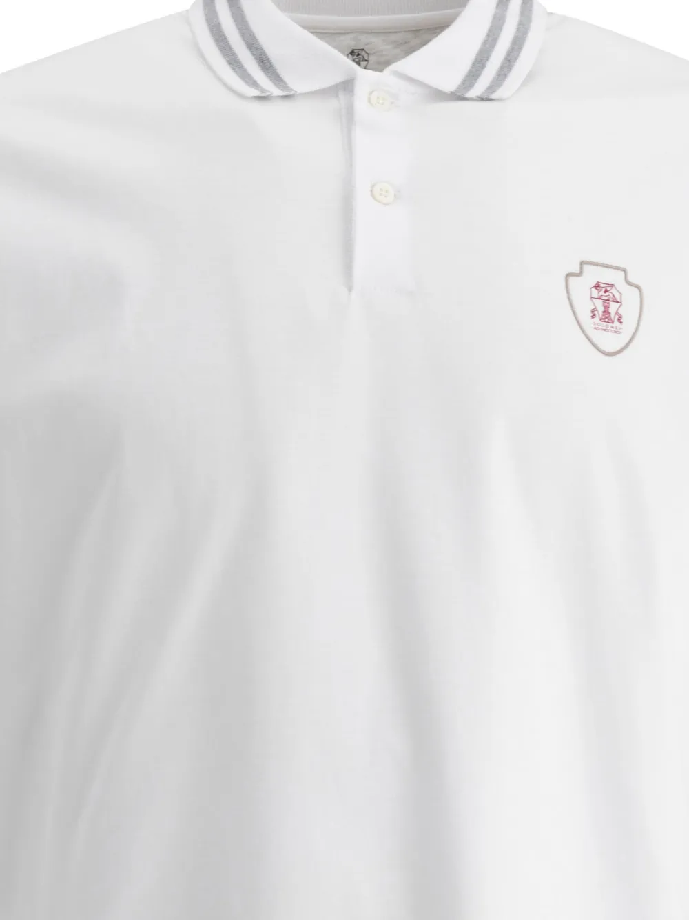 BRUNELLO CUCINELLI LOGO-PRINT POLO SHIRT