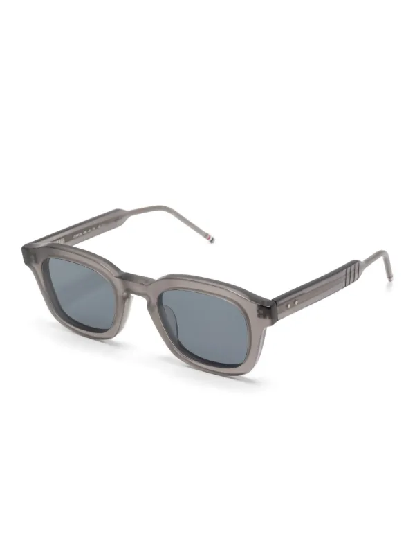 【送料&関税込】Thom Browne Square Frame Sunglasses - Unisex Thom Browne Eyewear square-frame Sunglasses | Grey | FARFETCH