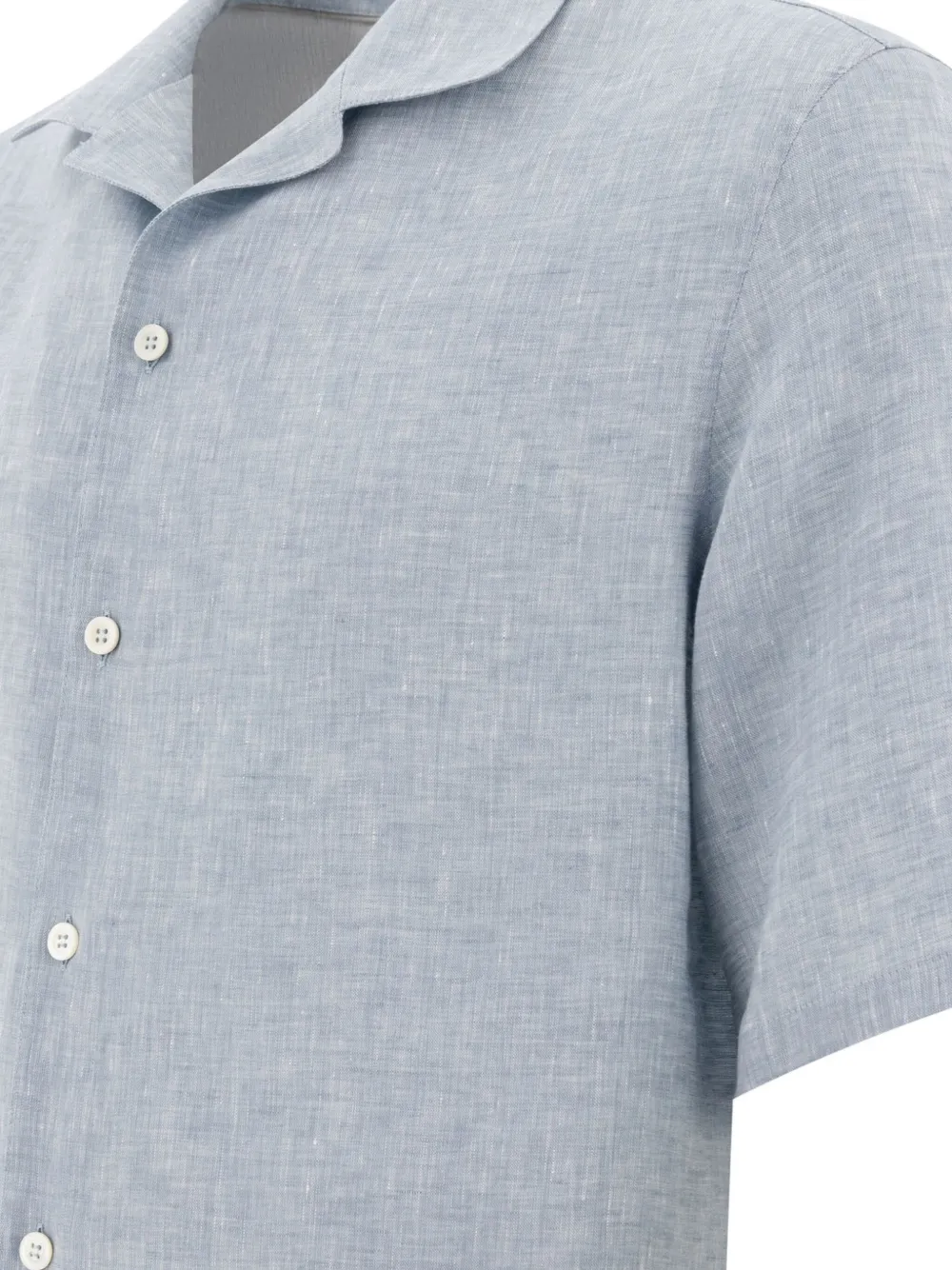 Brunello Cucinelli Linnen overhemd Blauw