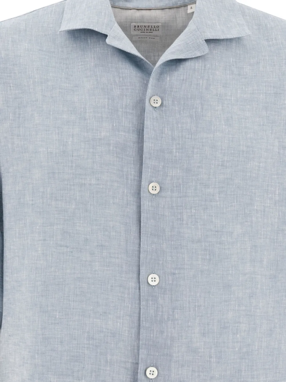 Brunello Cucinelli Linnen overhemd Blauw