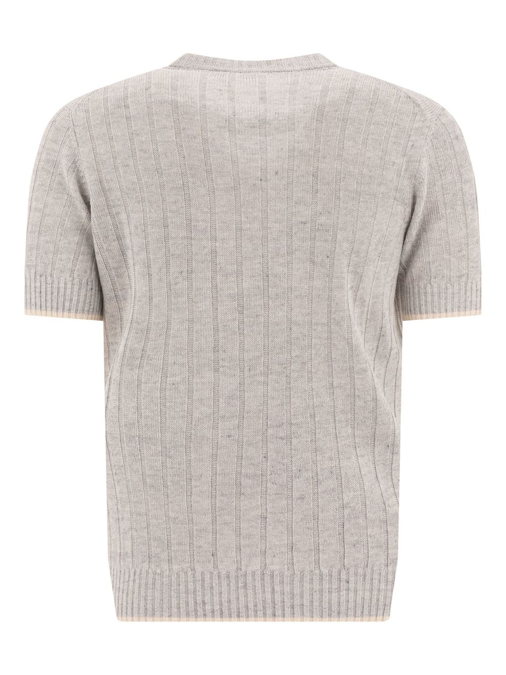 Brunello Cucinelli knitted T-shirt - Grey