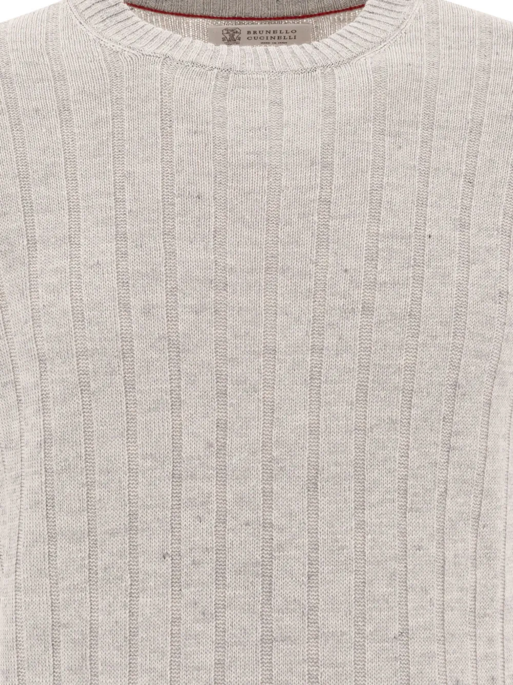 Brunello Cucinelli Gebreid T-shirt Grijs