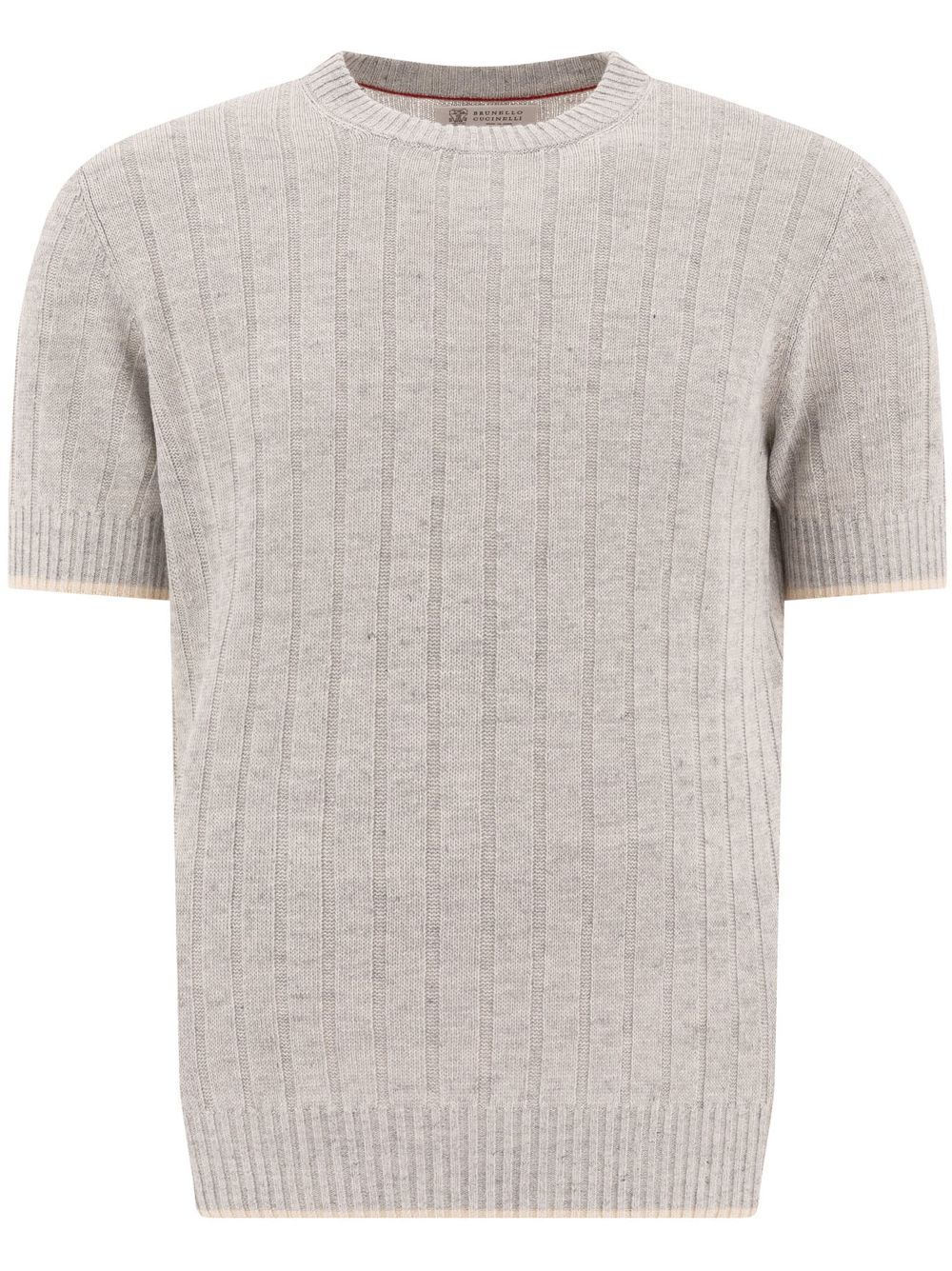 Brunello Cucinelli knitted T-shirt - Grey