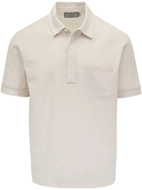 Canali short-sleeved polo shirt 