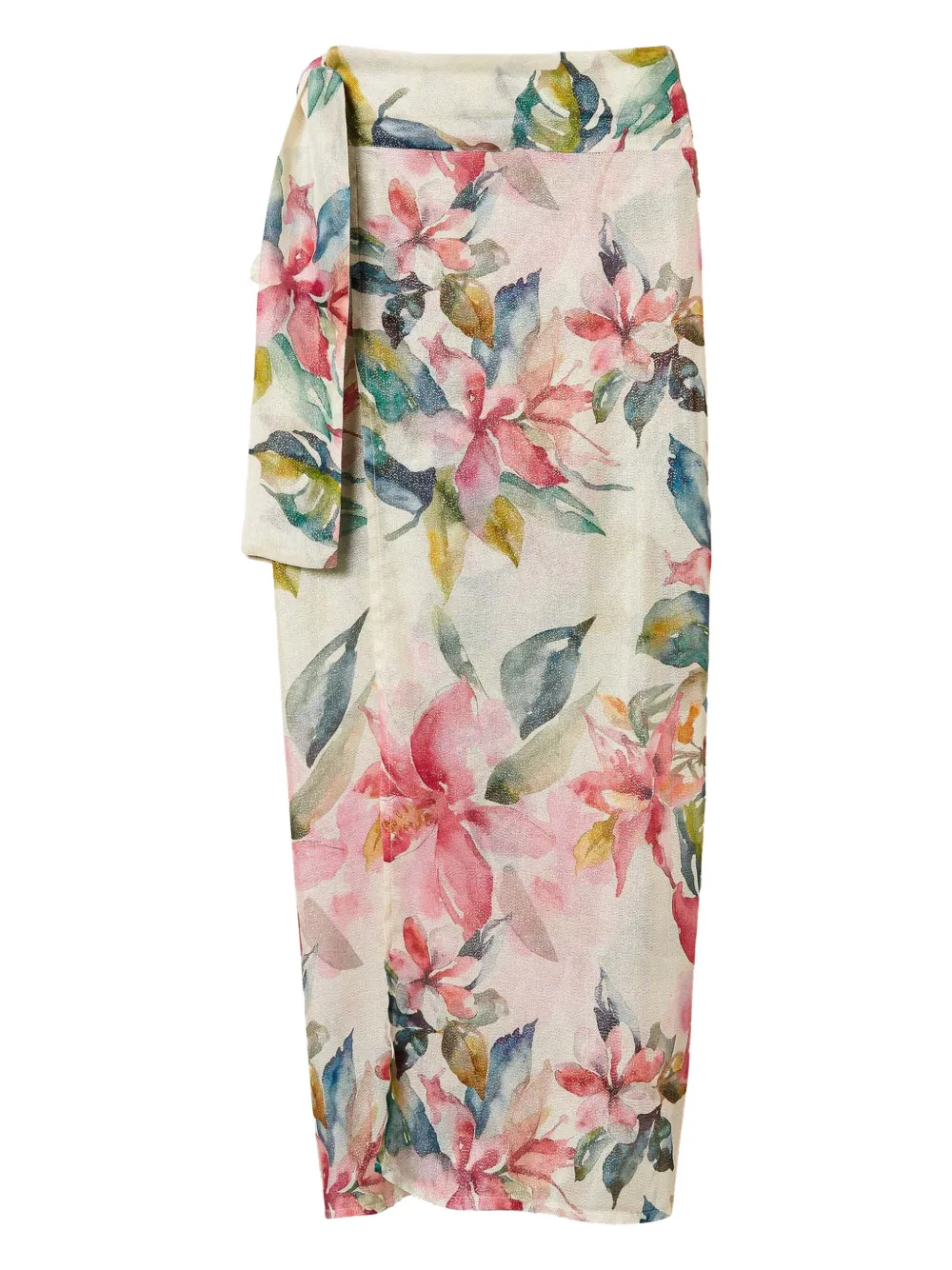 TWINSET floral-print cover-up | White | Image 1