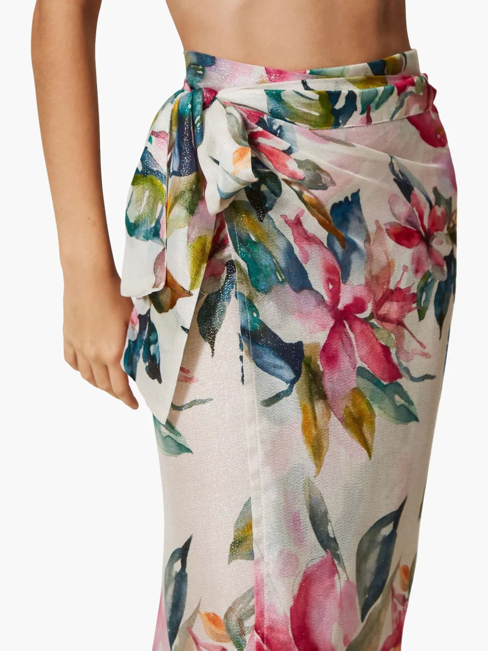 TWINSET Tuniek met bloemenprint Wit