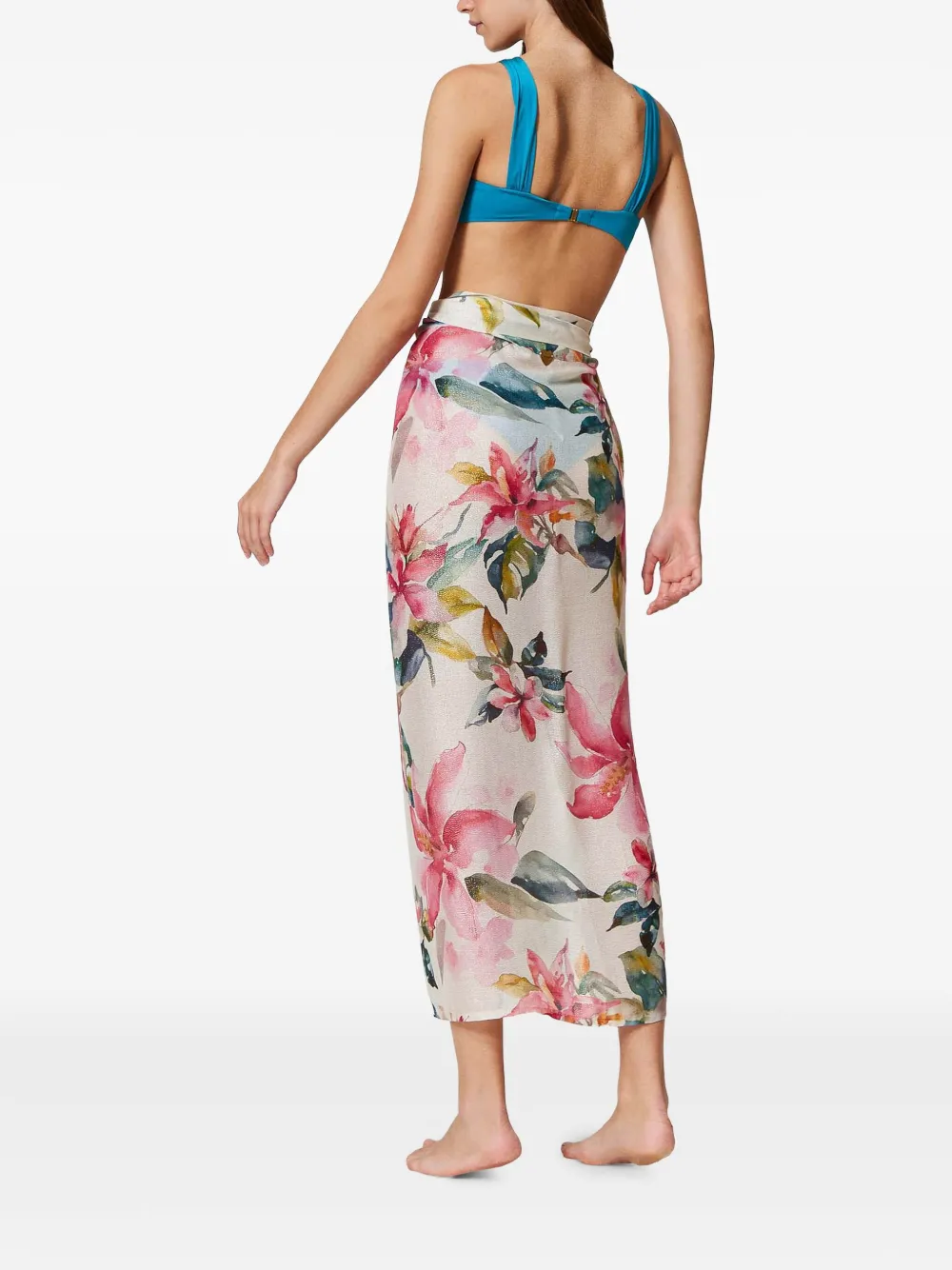 TWINSET Tuniek met bloemenprint Wit