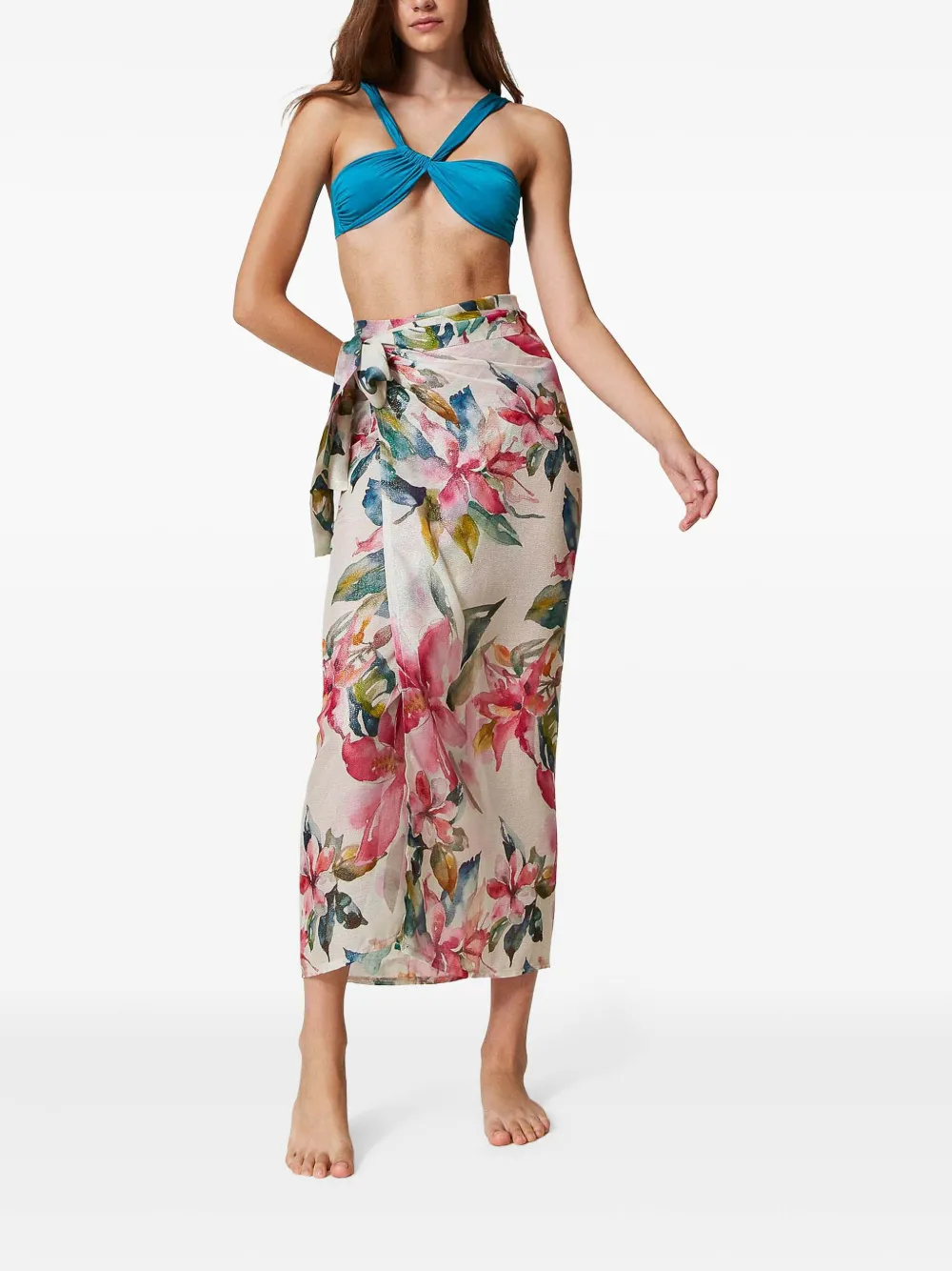 TWINSET floral-print cover-up | Beach Cover-Ups | Image 2