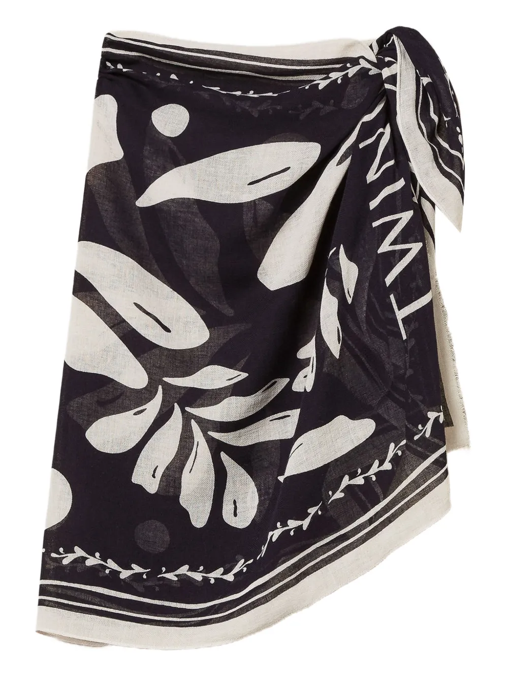 TWINSET Wikkelrok met patroon Blauw