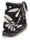 TWINSET patterned wrap skirt - Blue