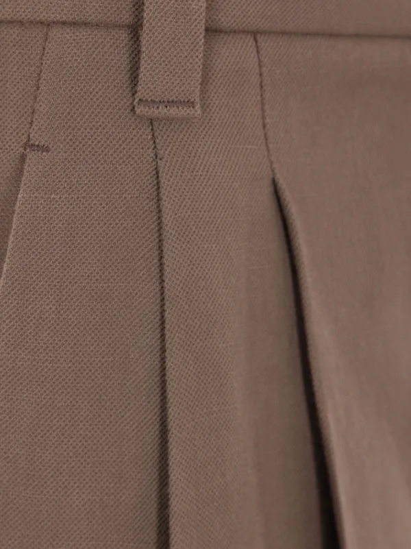 Brunello Cucinelli ストレートパンツ | ブラウン | FARFETCH JP