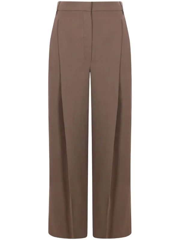 Brunello Cucinelli ストレートパンツ | ブラウン | FARFETCH JP