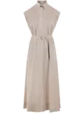 Brunello Cucinelli linen maxi dress - Neutrals