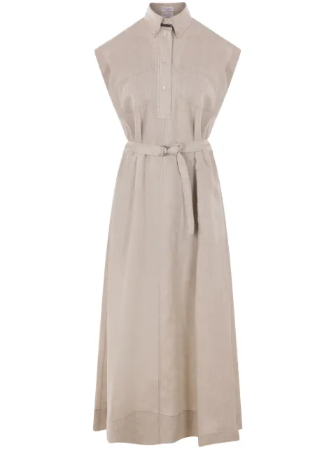 Brunello Cucinelli linen maxi dress