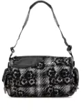 CHANEL Pre-Owned 2005-2006 Tweed Camellia shoulder bag - Black